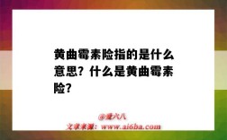 黄曲霉素险指的是什么意思？什么是黄曲霉素险？