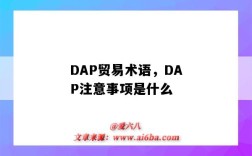 DAP贸易术语，DAP注意事项是什么（DAP贸易术语什么意思）