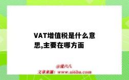 VAT增值税是什么意思,主要在哪方面（vat是增值税吗）