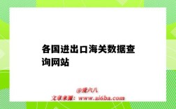 各国进出口海关数据查询网站（中国出口海关数据查询平台）