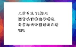 人民币火了!超1/3国家央行将出手增持,外资持有中国债券大增49%