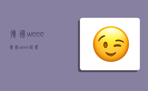 德国weee,德国weee认证-图1