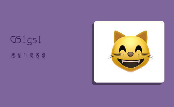 GS1,gs1码是什么意思-图1