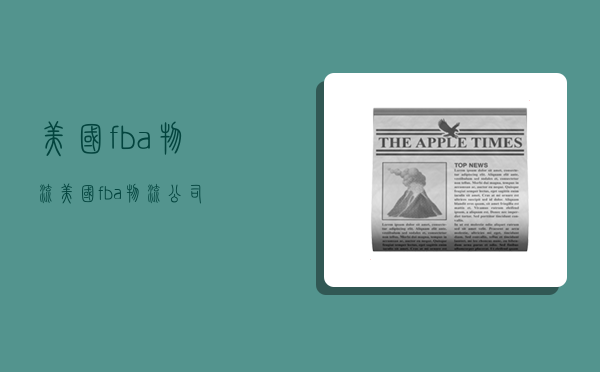 美国fba物流,美国fba物流公司-图1