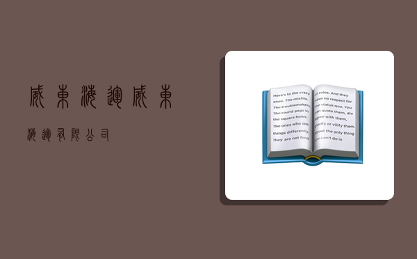 威东海运,威东海运有限公司-图1