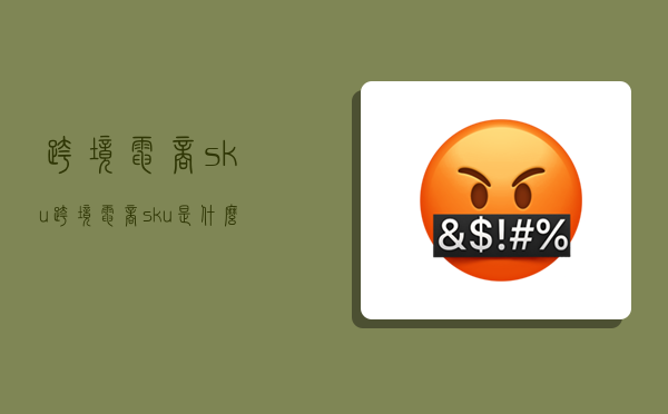 跨境电商sku,跨境电商sku是什么意思啊-图1