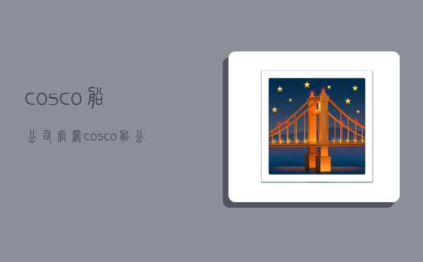 cosco船公司官网,cosco船公司官网货物跟踪-图1