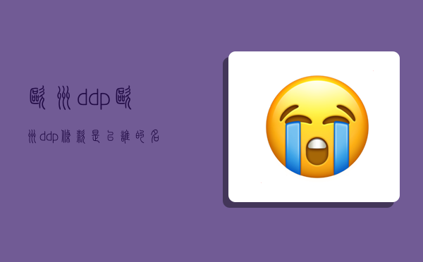 欧洲ddp,欧洲ddp条款是以谁的名义清关-图1