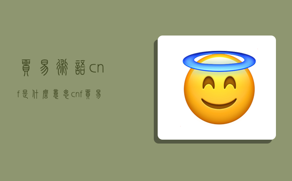 贸易术语cnf是什么意思,cnf贸易术语是什么意思?-图1