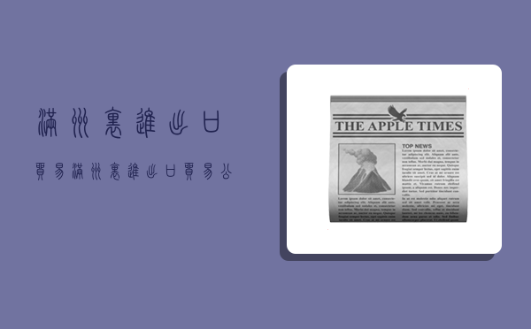 满洲里进出口贸易,满洲里进出口贸易公司排名-图1