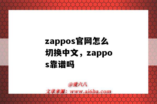 zappos官网怎么切换中文，zappos靠谱吗（zappos中文怎么读）-图1