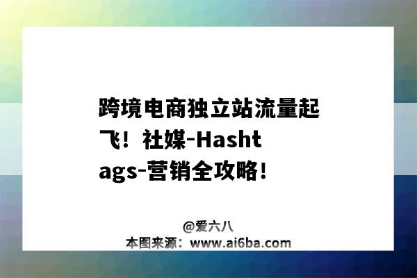 跨境电商独立站流量起飞！社媒-Hashtags-营销全攻略！（跨境电商sns社交营销媒体）-图1